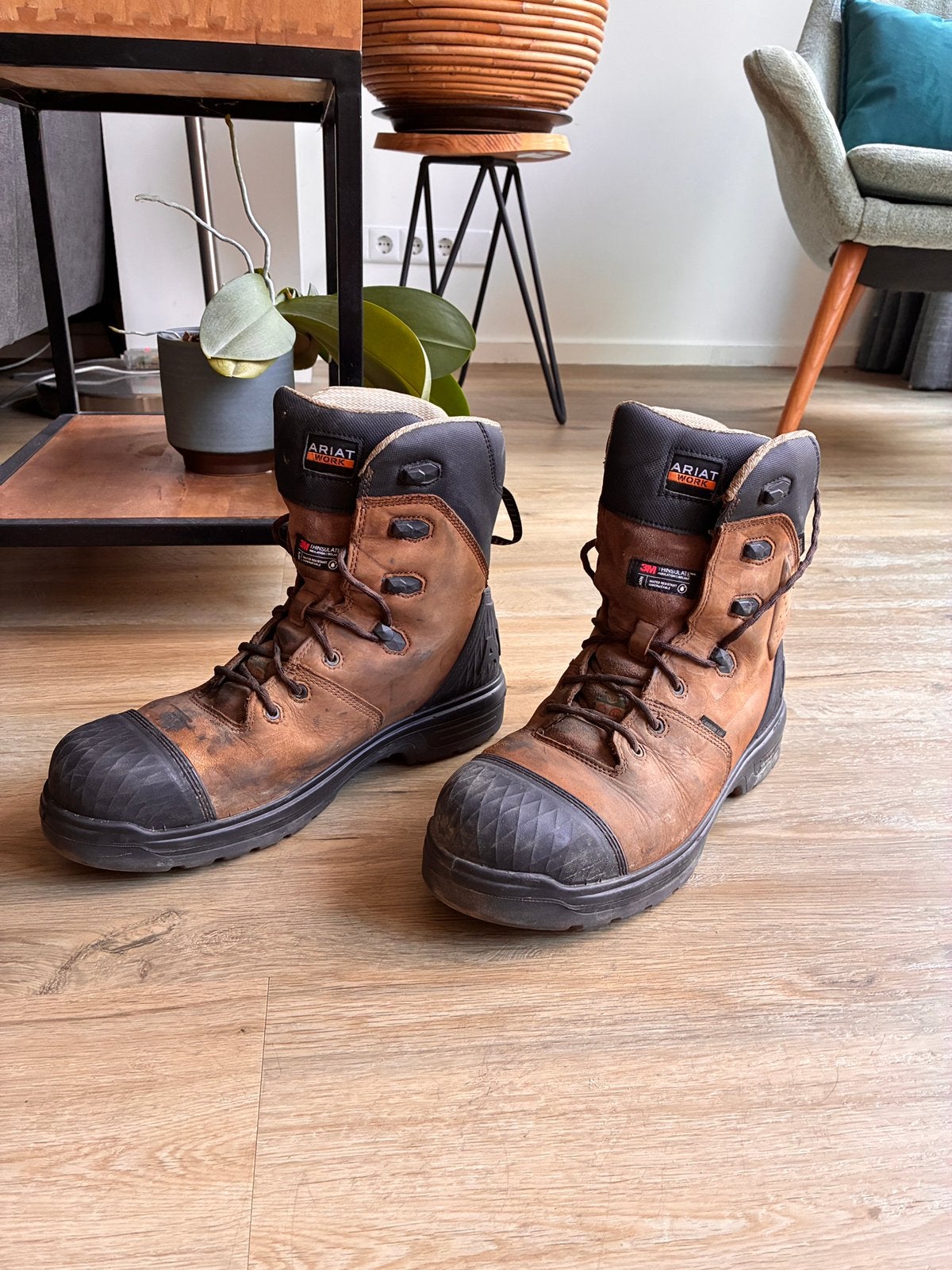 Ariat werkschoenen, Ophalen, Bruin, Werkschoenen, Gedragen