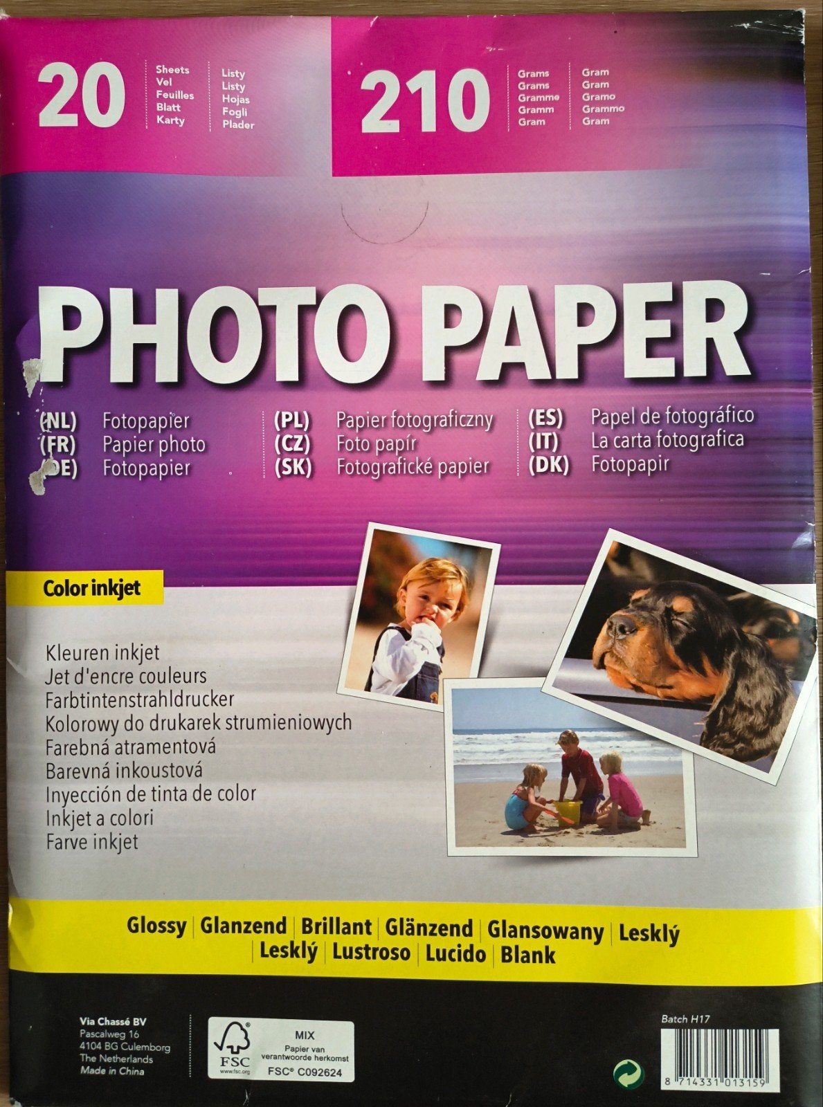 Fotopapier en Magnetisch fotopapier, A4, Nieuw, Ophalen of Verzenden, Fotopapier