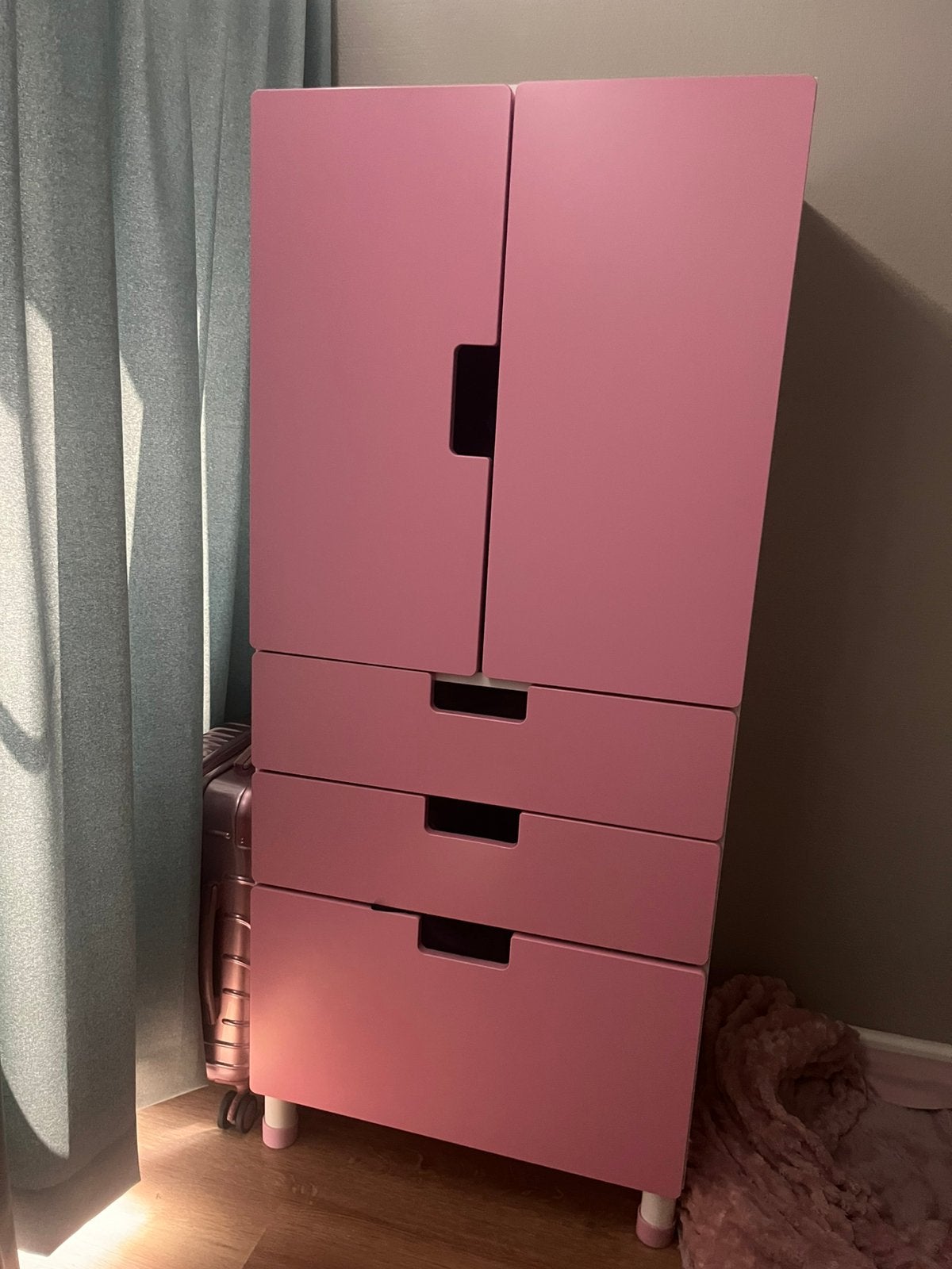 Mooie roze Stuva Ikea kinderkledingkast, Ophalen, Minder dan 75 cm, 50 tot 70 cm, 105 cm of meer