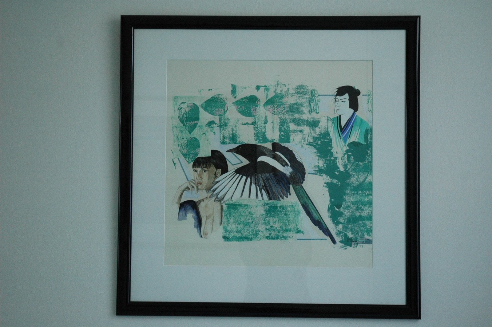 Japans schilderij van Greetje Faber, Huis en Inrichting, Woonaccessoires | Schilderijen, Tekeningen en Foto's, Ophalen, Oorspronkelijke maker