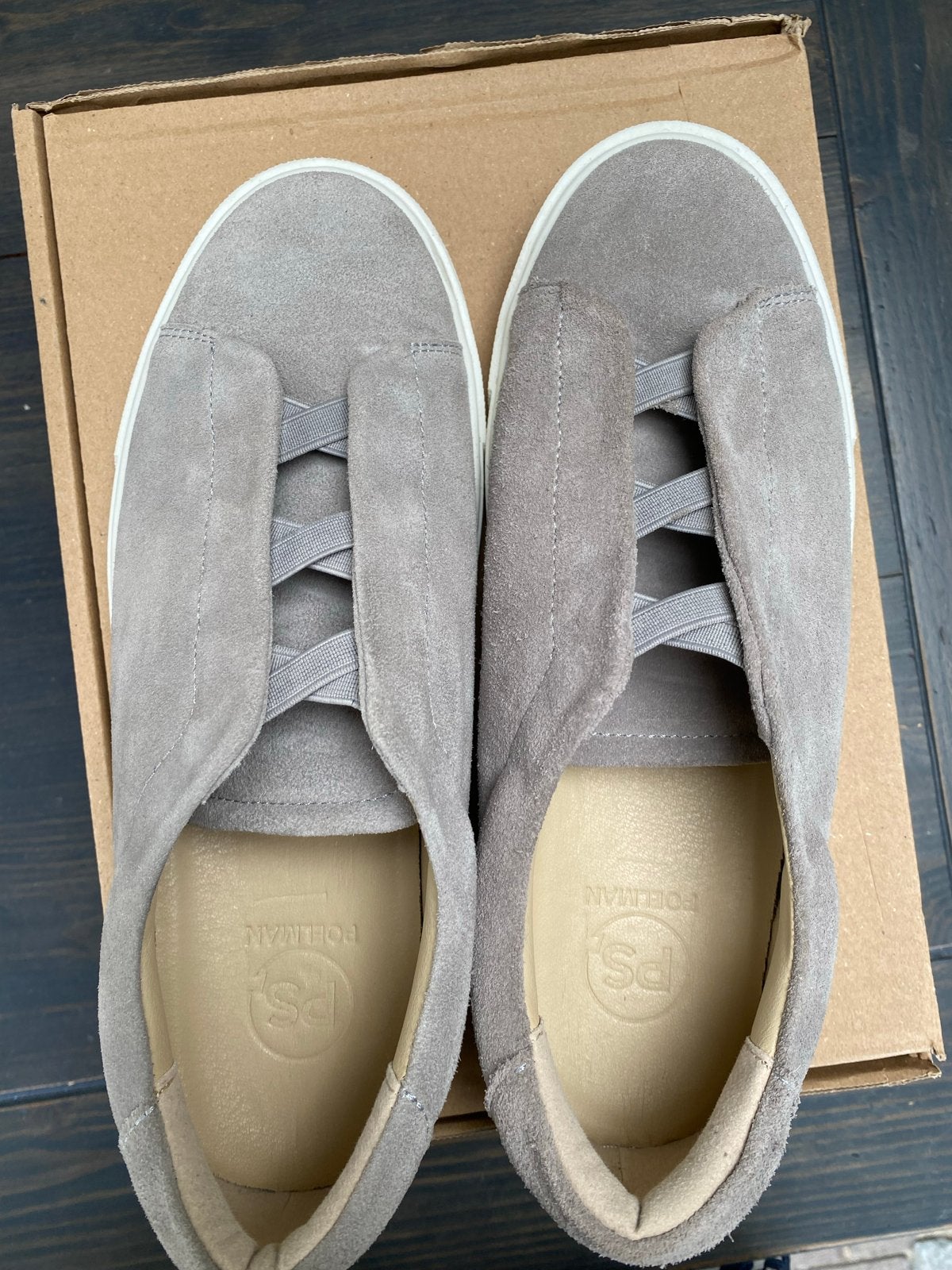 PS Poelman suède sneakers - Zo goed als nieuw, Overige kleuren, Ophalen of Verzenden, Sneakers of Gympen, Zo goed als nieuw