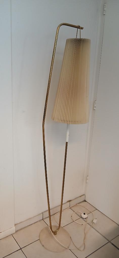 Staande lamp jaren 60- opknapper - vintage - origineel, Huis en Inrichting, Lampen | Vloerlampen, Ophalen, Gebruikt, Metaal, 150 tot 200 cm