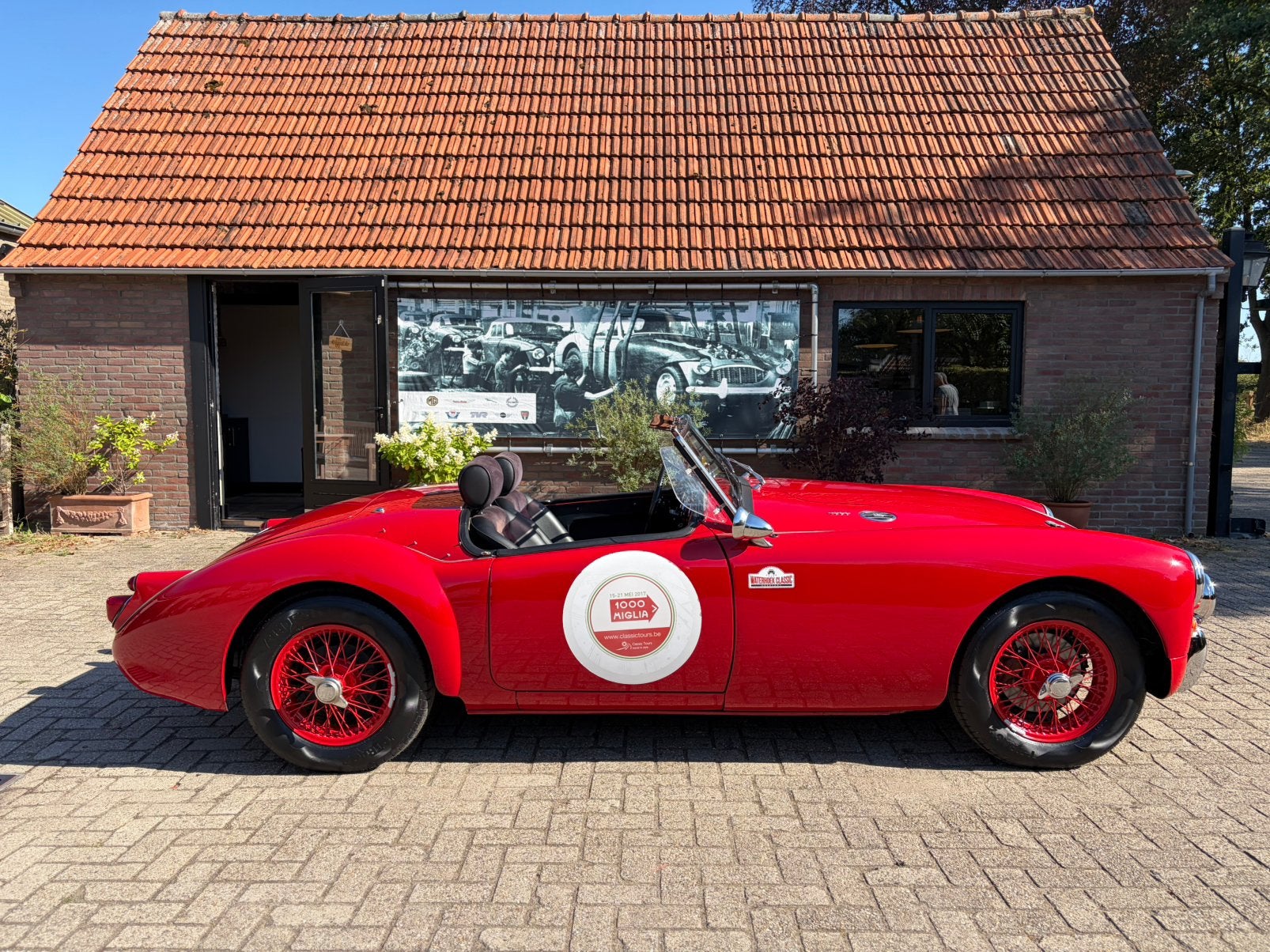 MGA 1600 , 5 speed, 1960, Auto's, Achterwielaandrijving, Zwart, Cabriolet, Leder en Stof