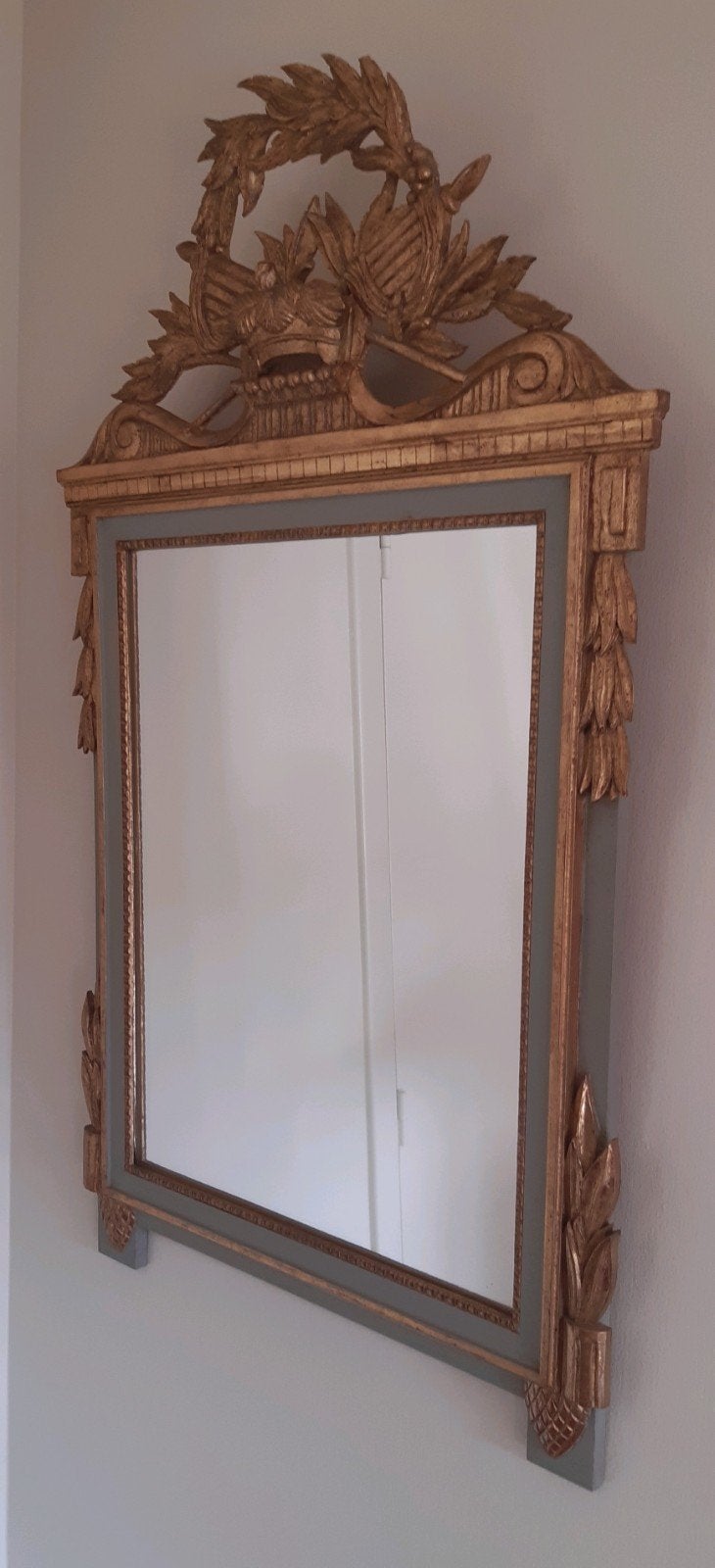WANDSPIEGEL IN LOUIS XVI-STIJL !!, Ophalen, Rechthoekig