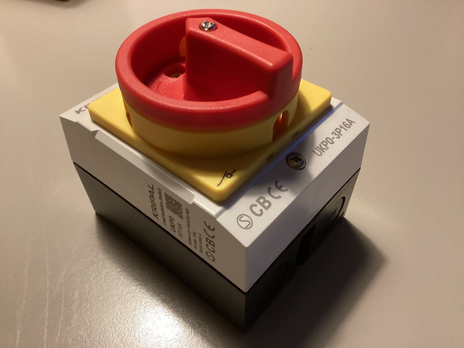 Werkschakelaar 16 A, Hobby en Vrije tijd, Elektronica-componenten, Ophalen of Verzenden, Nieuw