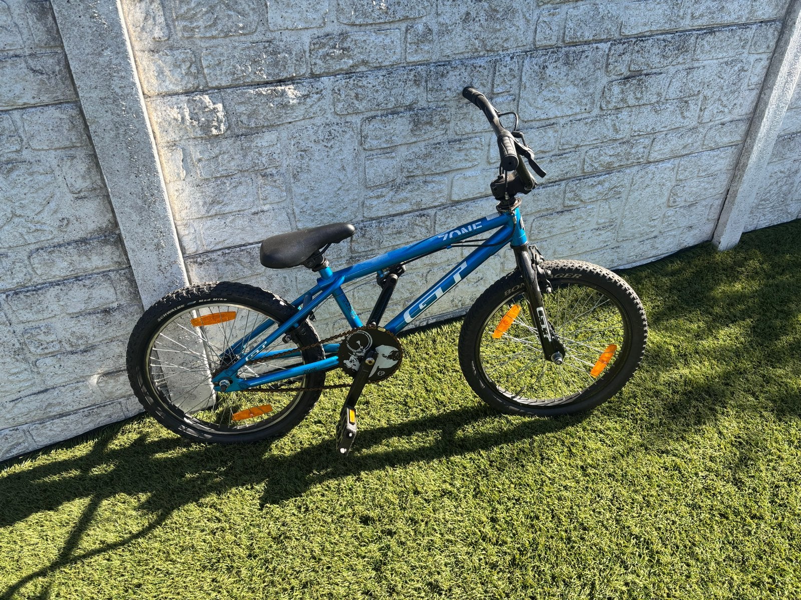 GT Sonic BMX Fiets - Blauw, 20 inch, Fietsen en Brommers, Fietsen | Crossfietsen en BMX, Ophalen, Staal, Velgrem, Voetsteunen