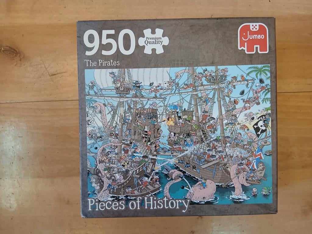 Jumbo Legpuzzel 950 Stukjes - The Pirates, Ophalen of Verzenden, 500 t/m 1500 stukjes, Gebruikt, Legpuzzel