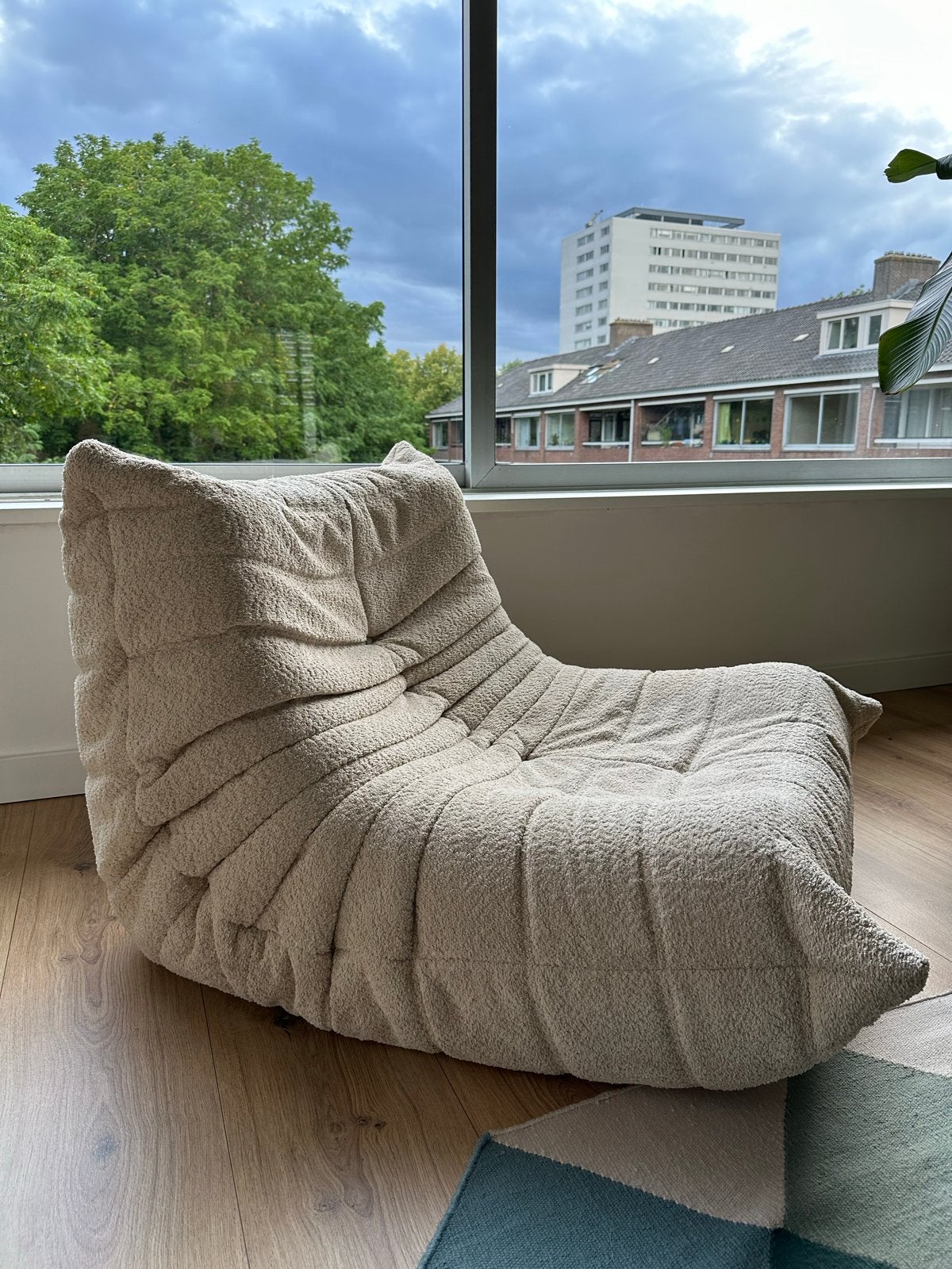 Ligne Roset Togo fauteuil - Bouclé Teddy, Overige kleuren, Ophalen of Verzenden, Zo goed als nieuw, Eén