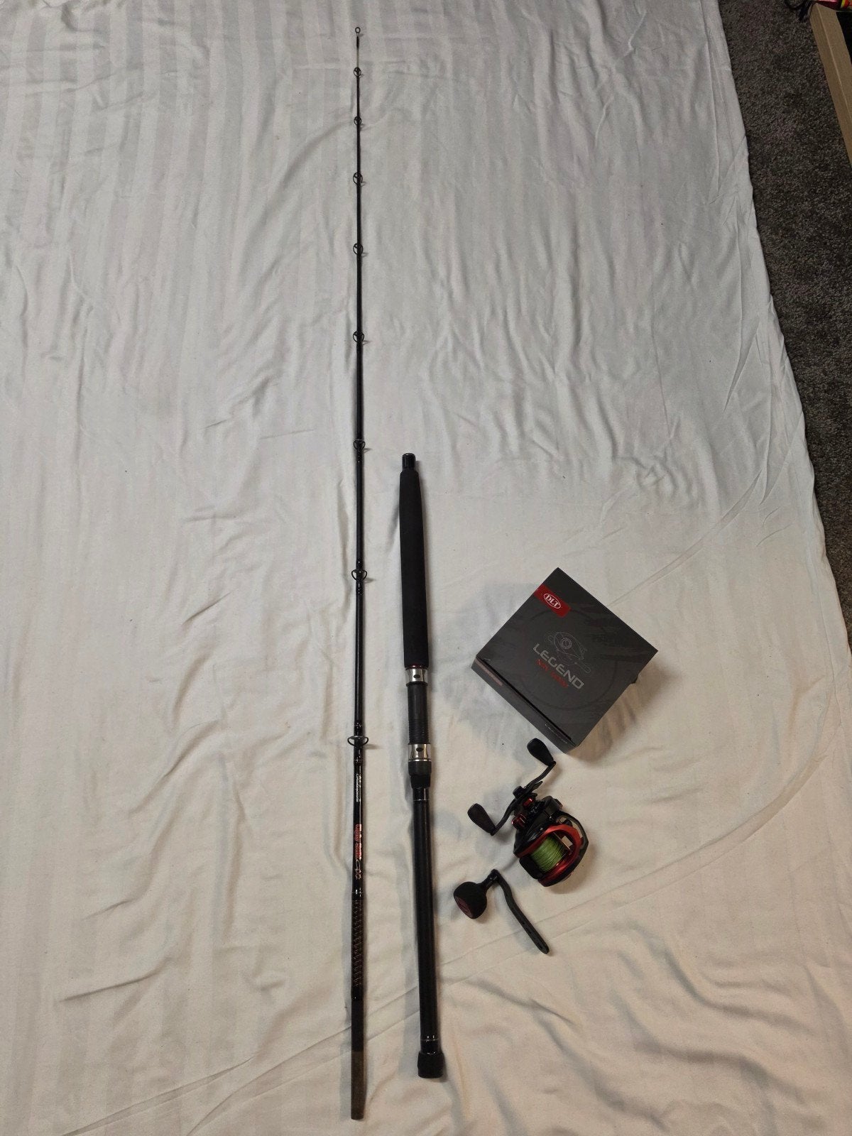 Shakespeare ugly stik gx2 set met zeereeltje, Watersport en Boten, Ophalen of Verzenden, Molen