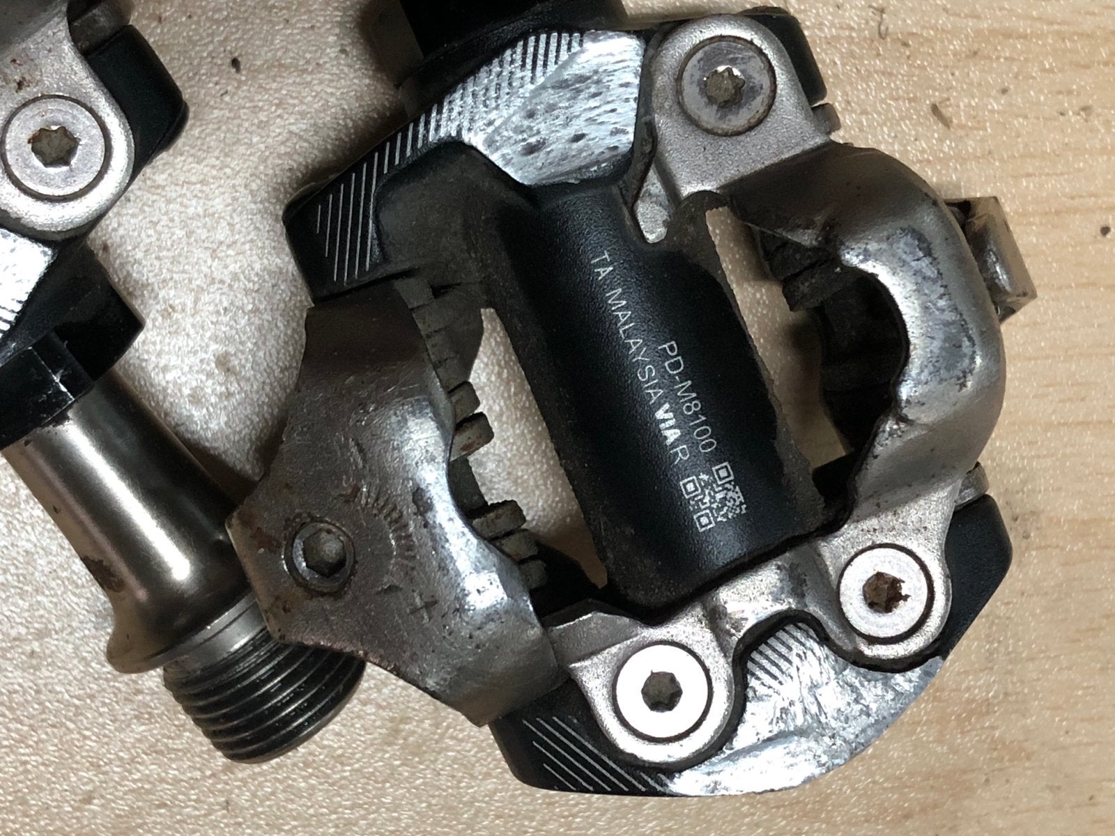 Shimano Deore XT PD-M8100 SPD Pedalen, Fietsen en Brommers, Fietsonderdelen, Crankstel of Pedalen, Gebruikt, Ophalen of Verzenden