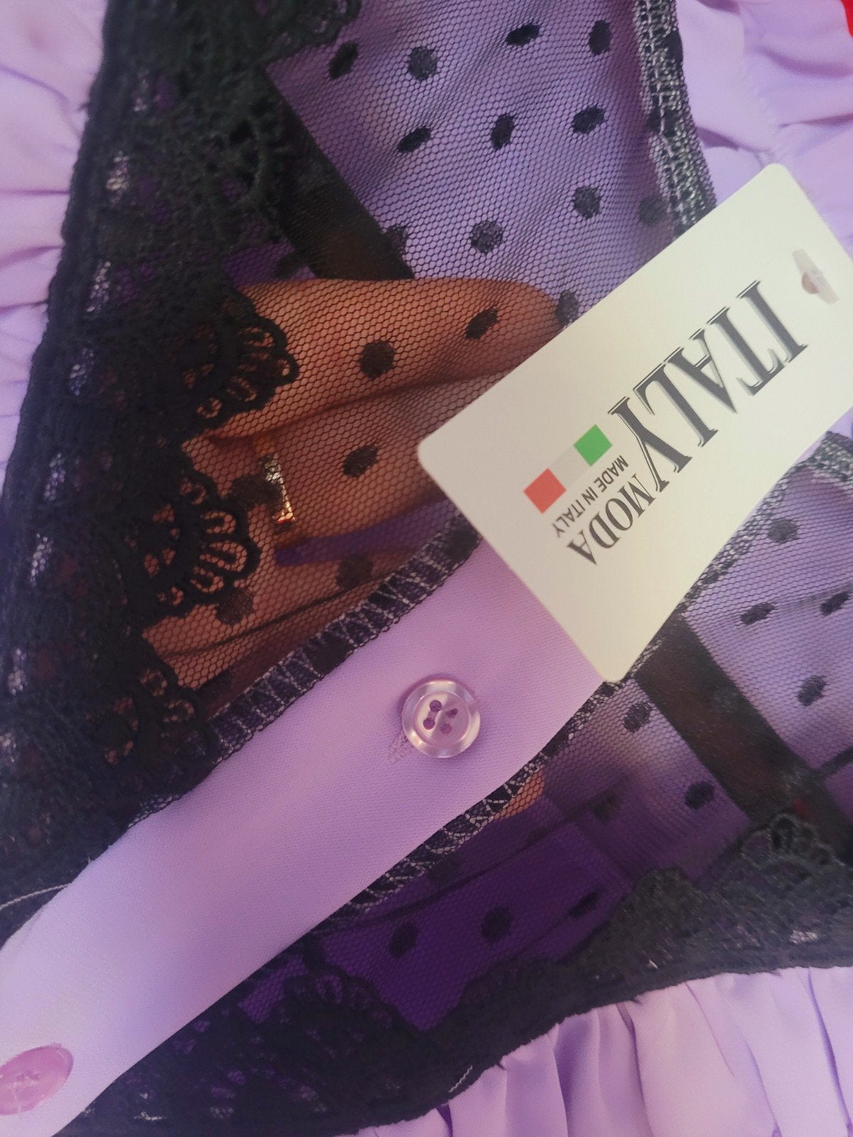 Mooie blose, made in Italy,  nieuw,  XL/XXL, Maat 48/52 (XL), Made in Italy, Paars, Nieuw