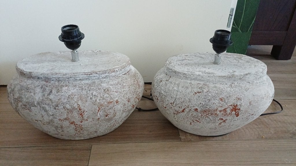 Rustieke lampenvoet, Ophalen, Gebruikt, Natuurlijk materiaal, E27 (groot)