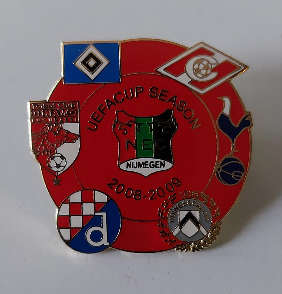 NEC Nijmegen UEFA Cup 2008-2009 pin #1, Verzamelen, Ophalen of Verzenden, Zo goed als nieuw