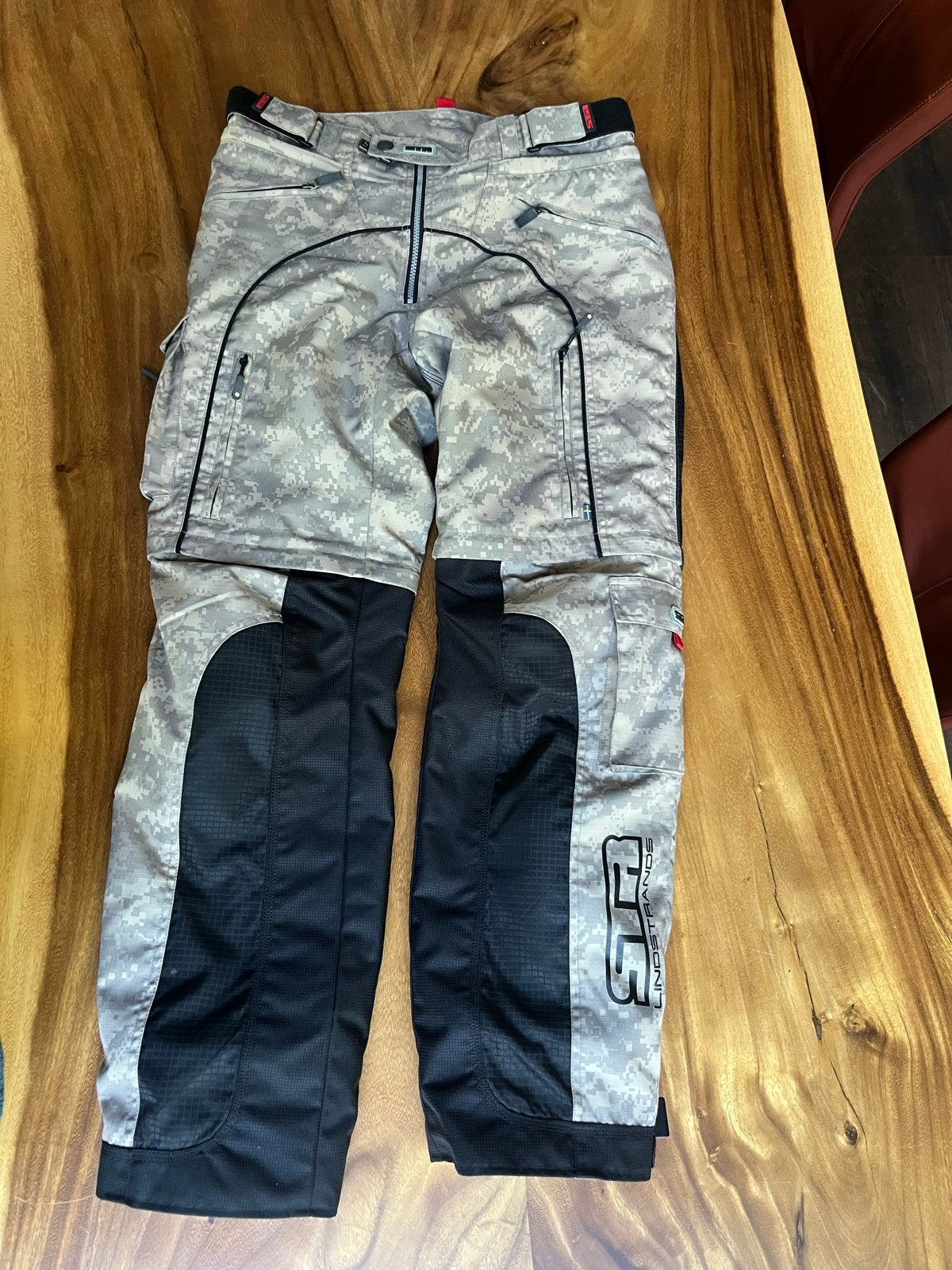Motorpak: doorwaai Jas en Broek (lichte Camouflage), Ophalen, Tweedehands, Dames, Jas | textiel