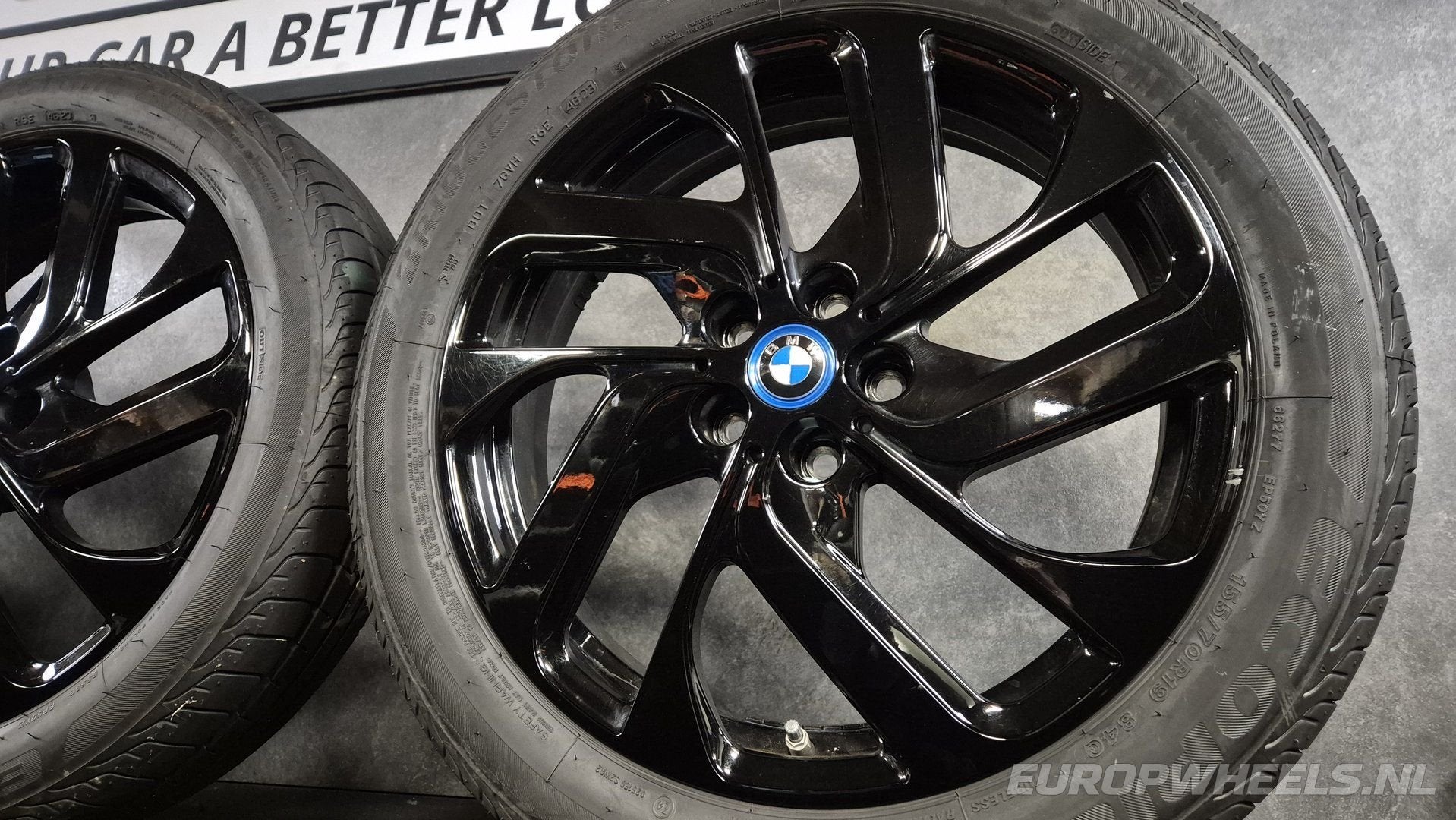 BMW i3 i3S 19 inch OEM velgen zomerbanden TPMS, Auto-onderdelen, 19 inch, Gebruikt, 155 mm, -
