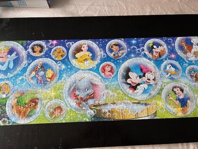 Disney puzzel Panorama 1000 stukjes Compleet  Clementoni, Ophalen of Verzenden, 500 t/m 1500 stukjes, Zo goed als nieuw, Legpuzzel