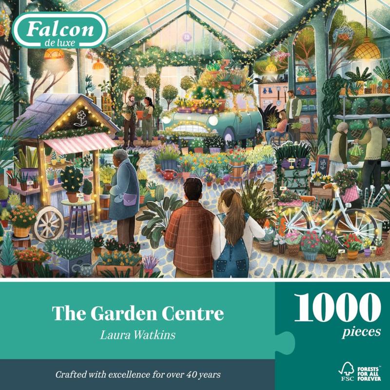 Falcon de Luxe - The Garden Centre - 1000 stukjes, Ophalen of Verzenden, 500 t/m 1500 stukjes, Nieuw, Legpuzzel