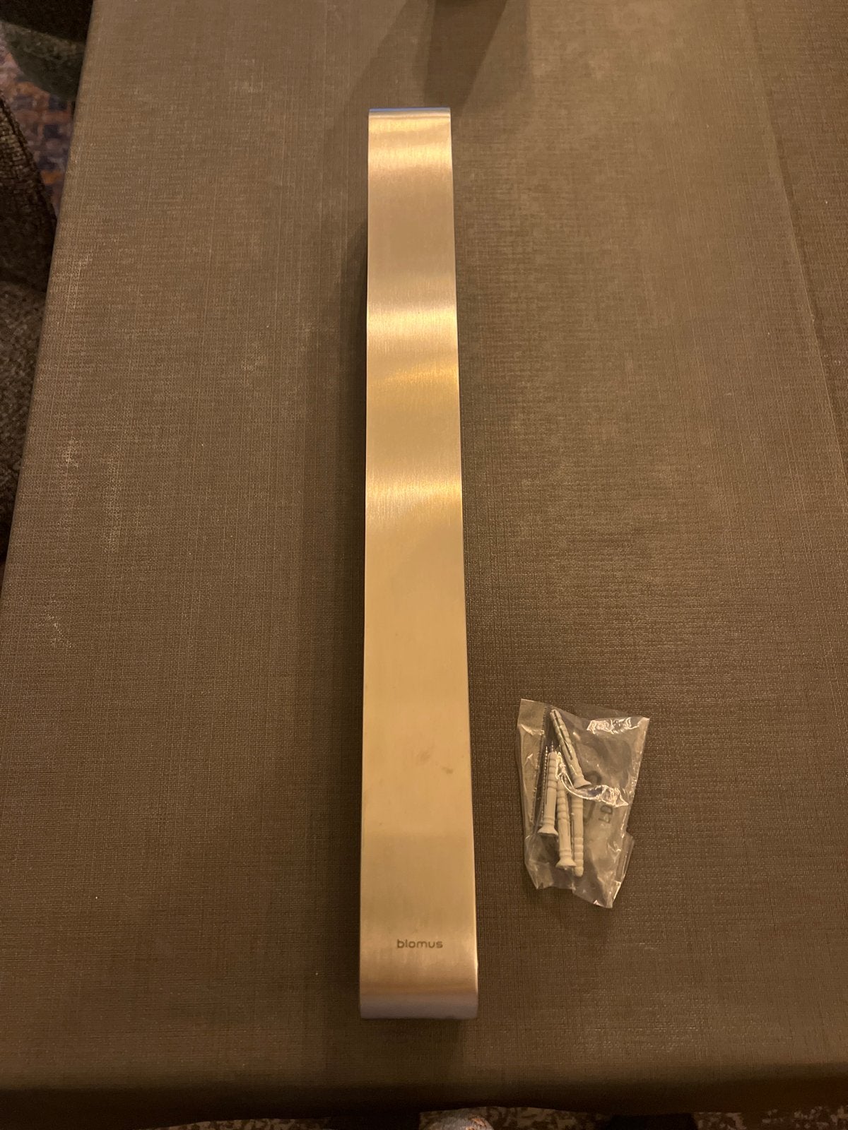 Blomus RVS handdoekhouder, Nieuw, Ophalen of Verzenden, Zilver, Metaal