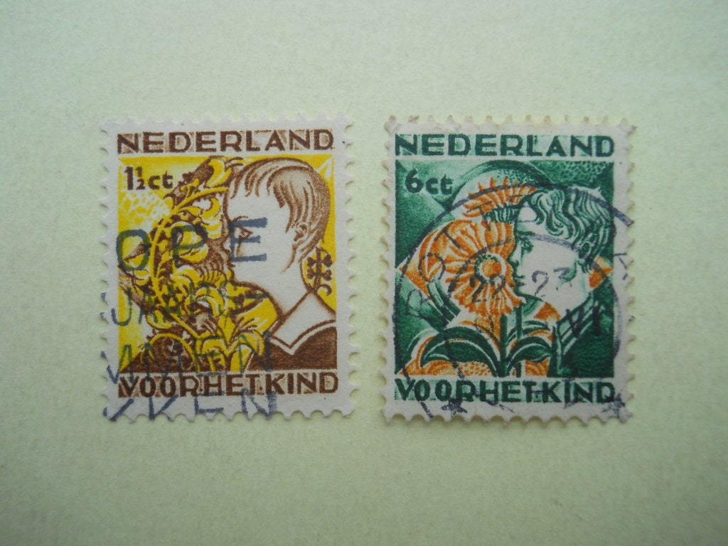 Nederland 1932 Kinderzegels Nvph.248+250 gestempeld, Ophalen of Verzenden, Gestempeld