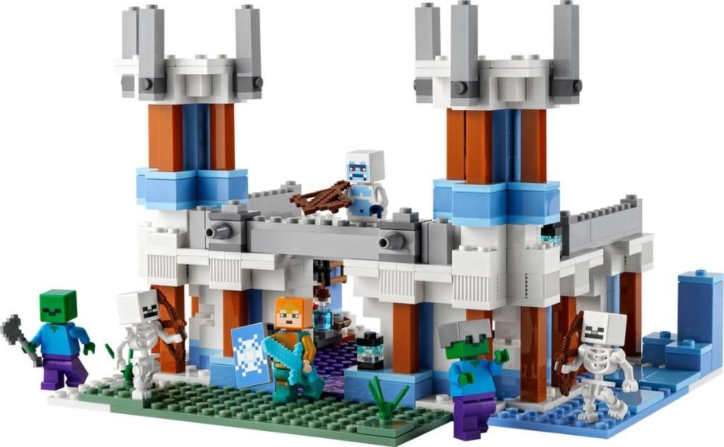 lego 21186 Minecraft het IJskasteel COMPLEET, Ophalen of Verzenden, Zo goed als nieuw, Complete set, Lego