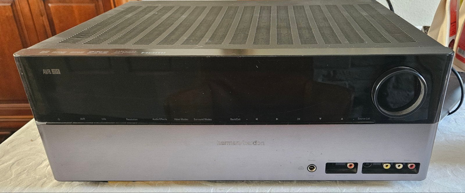 Harman Kardon AVR 255/230 AV Receiver met afstandsbediening, Overige merken, Gebruikt, Ophalen of Verzenden, 120 watt of meer