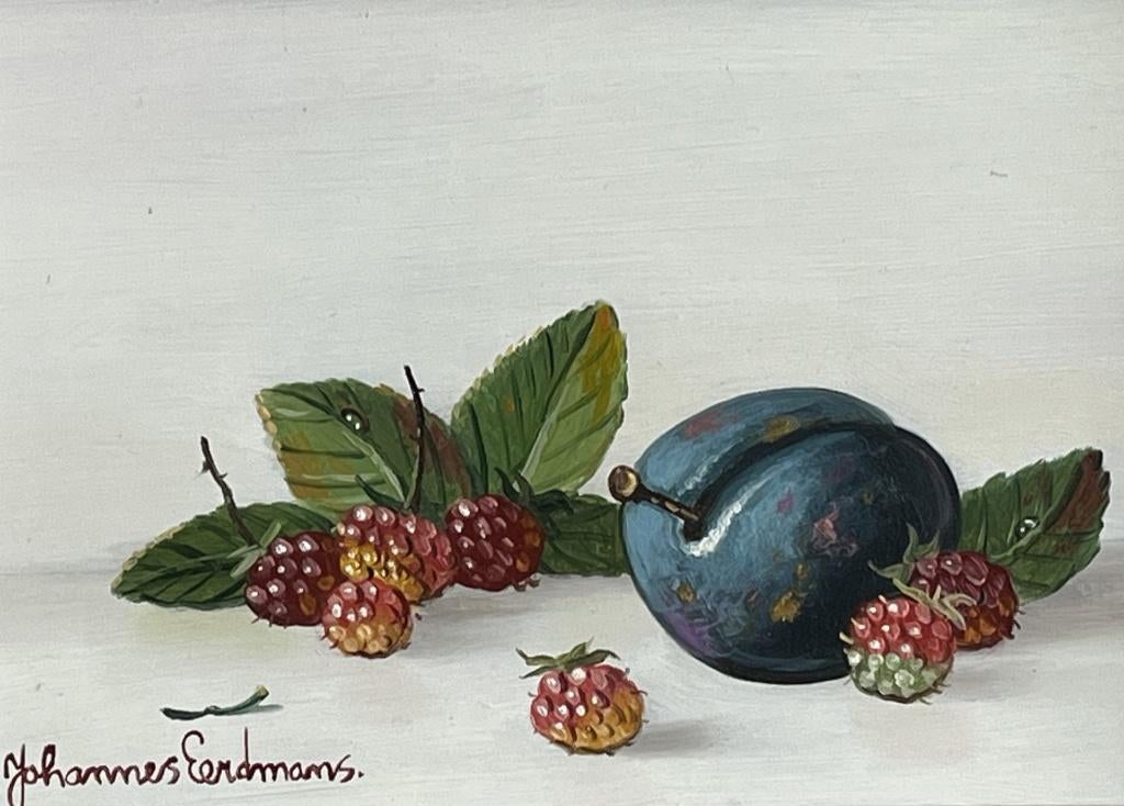 Johannes Eerdmans, stilleven met pruim en bramen, Antiek en Kunst, Kunst | Schilderijen | Klassiek, Ophalen