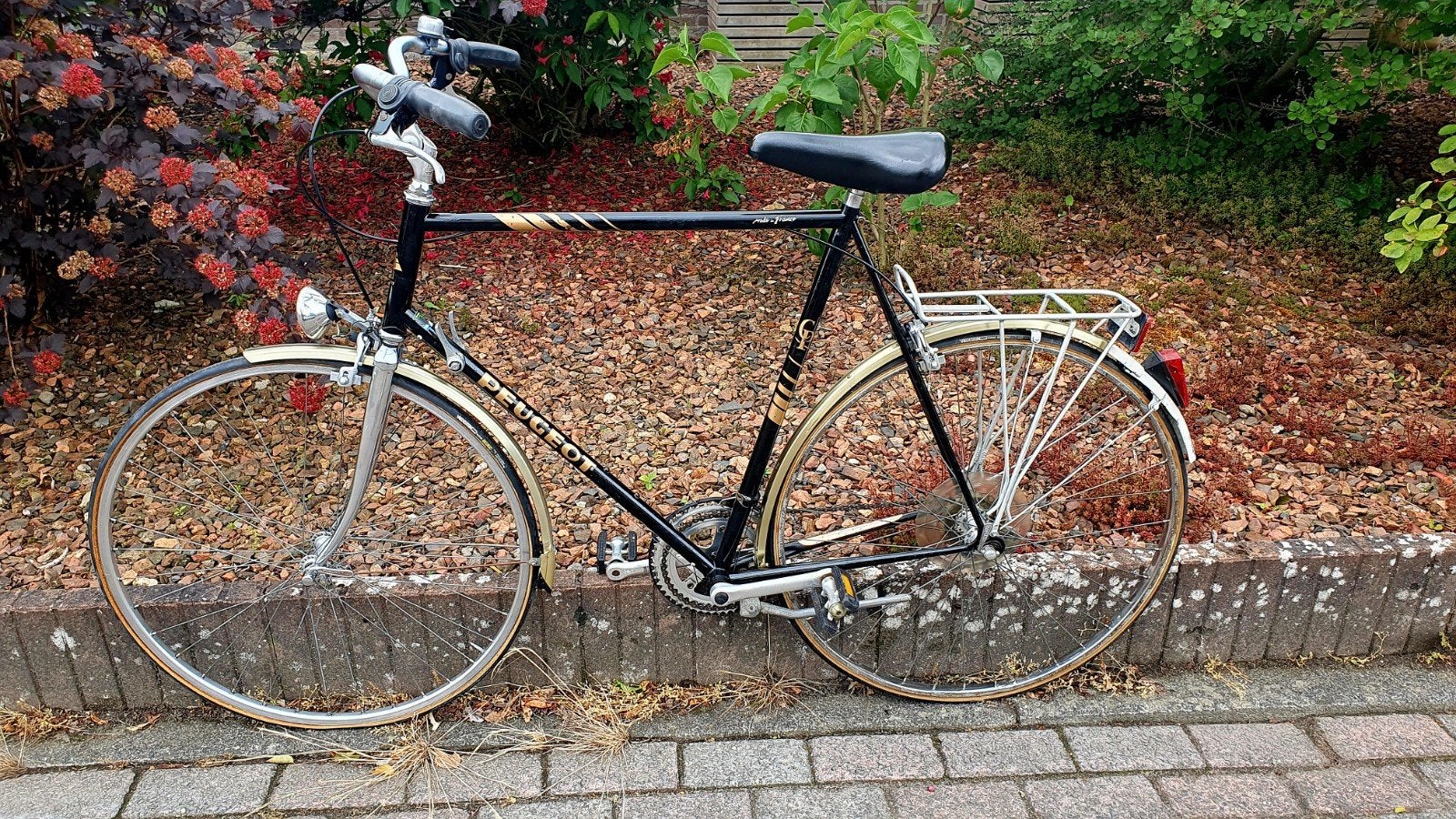 Peugeot Champagne herenfiets fr 62 stadsfiets tourfiets, Gebruikt, Velgrem, 61 tot 65 cm, Ophalen