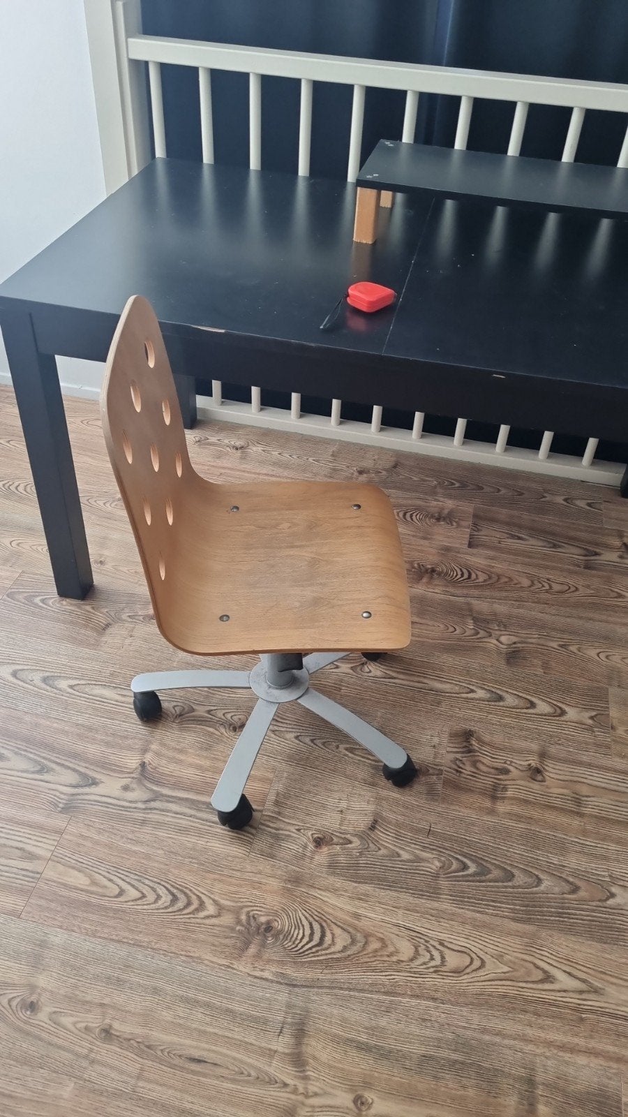 Bureaustoel, Ophalen, Gebruikt, Zwart