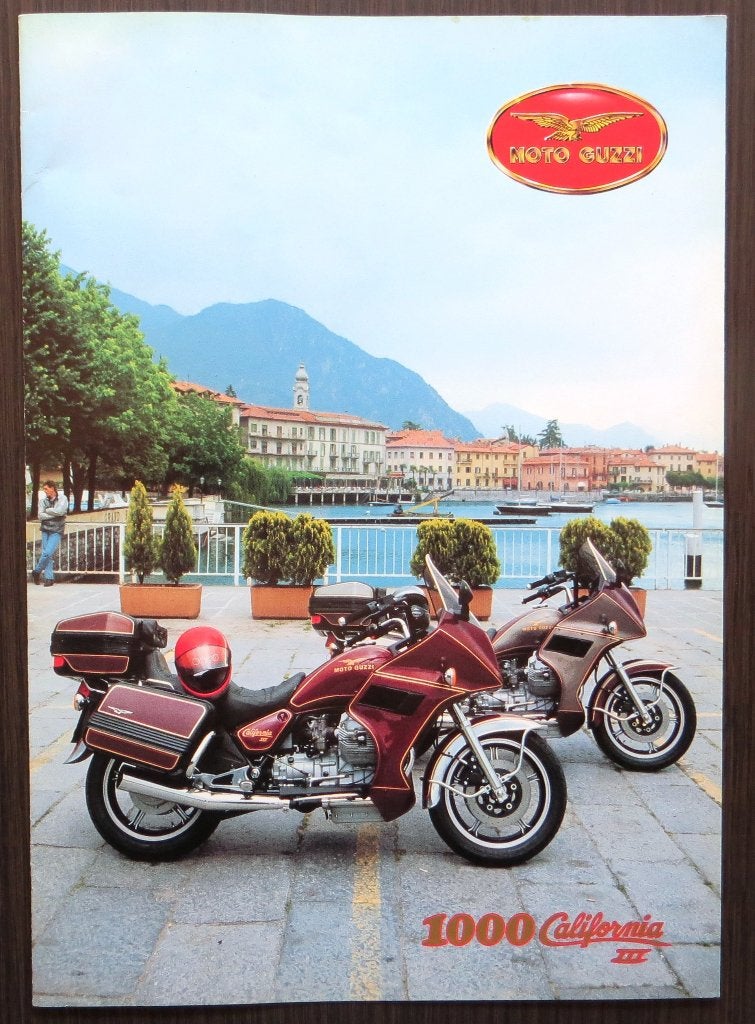 Folder Moto Guzzi California III - 1989 - 6 blz (Engels), Motoren, Verzenden, Moto Guzzi