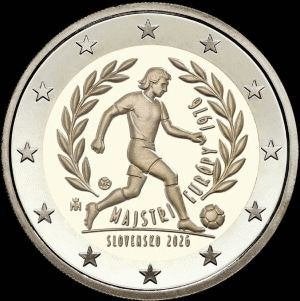 Slowakije 2 euro 2026 UNC EK Winst 1976 Direct, Postzegels en Munten, Munten | Europa | Euromunten, Losse munt, 2 euro, Slowakije