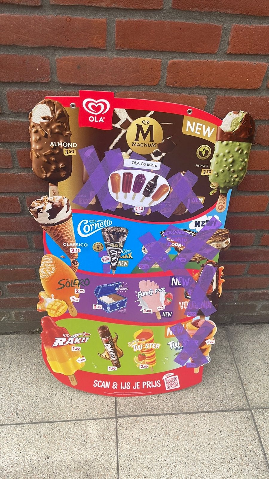 Ijsjes verkoop / lees de beschrijving, Ophalen, Zo goed als nieuw