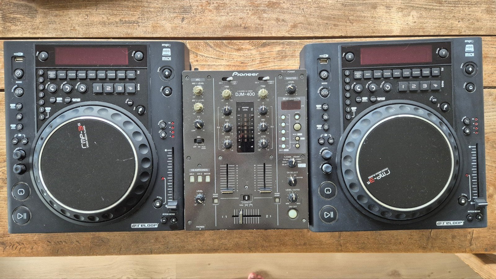 DJ SET: RELOOP rmp-3a & Pioneer DJM-400, Muziek en Instrumenten, Dj-sets en Draaitafels, Ophalen, Gebruikt, Dj-set, Pioneer