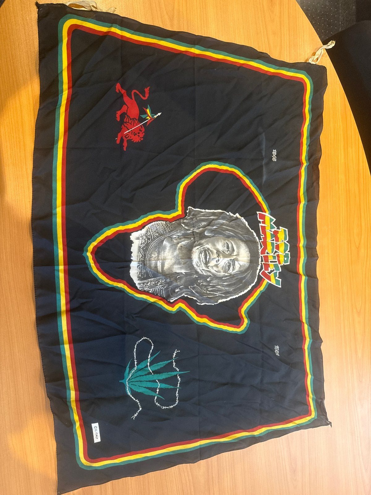 Bob Marley Rasta Vlag/Wandkleed - Reggae Decoratie, Verzamelen, Verzenden, Gebruikt