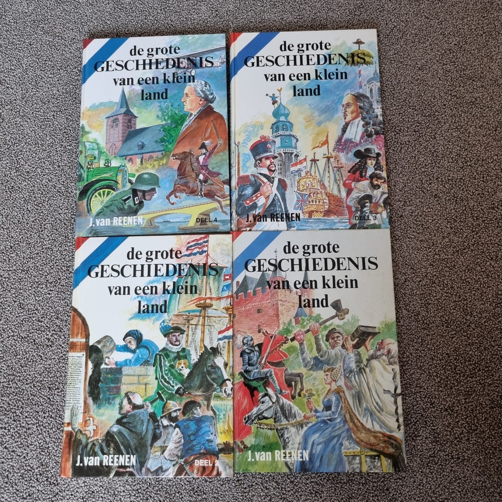 serie 'de grote geschiedenis van een klein land', Complete serie, Ophalen of Verzenden, Zo goed als nieuw, Jan van Reenen