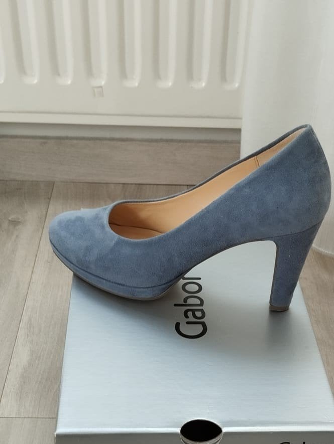 Gabor pump blauw maat 38,5, Ophalen, Pumps, Blauw, Gabor