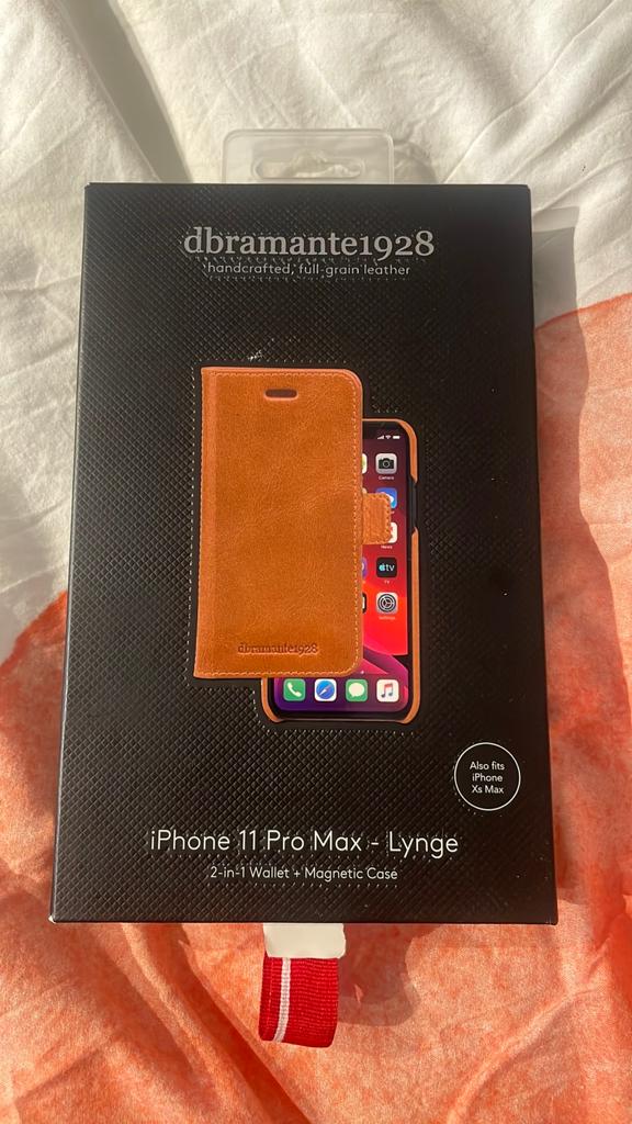 Dbramante1928 Leren Hoesje iPhone 11 Pro Max - Lynge, Overige merken, Bruin, Hoesje of Tasje, Ophalen of Verzenden