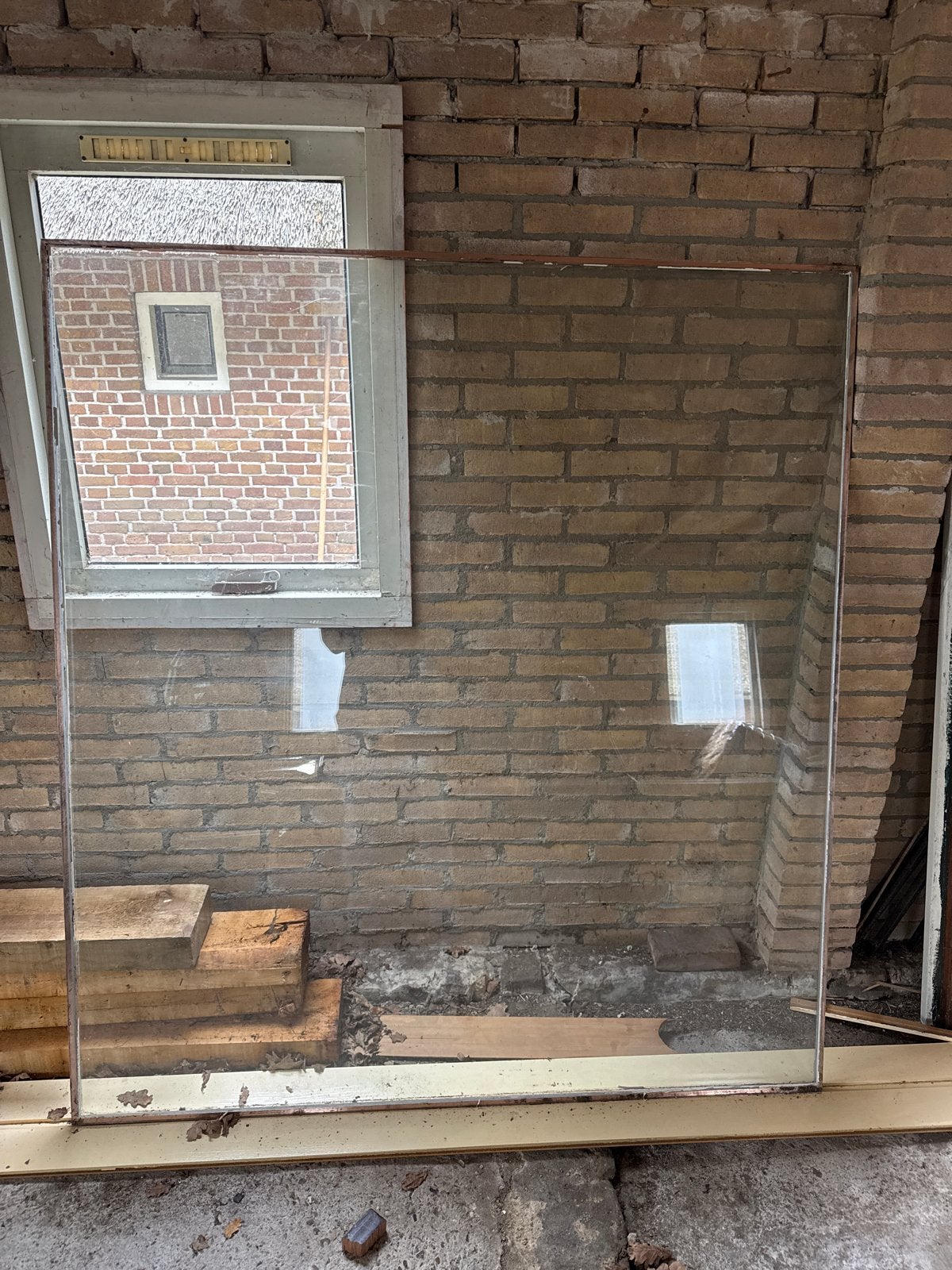 Grote glasplaat, GRATIS, Ophalen of Verzenden, Gebruikt, Glasplaat, 160 cm of meer