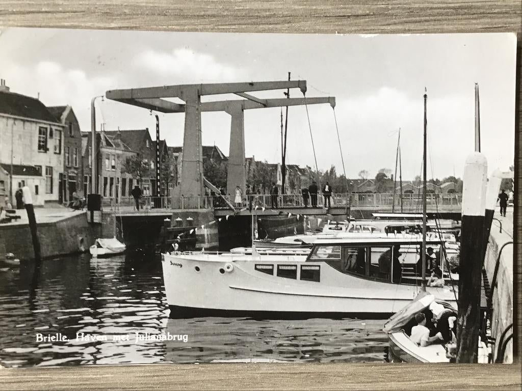 Brielle Haven met Julianabrug 1962-63, Verzenden, 1960 tot 1980, Gelopen, Zuid-Holland
