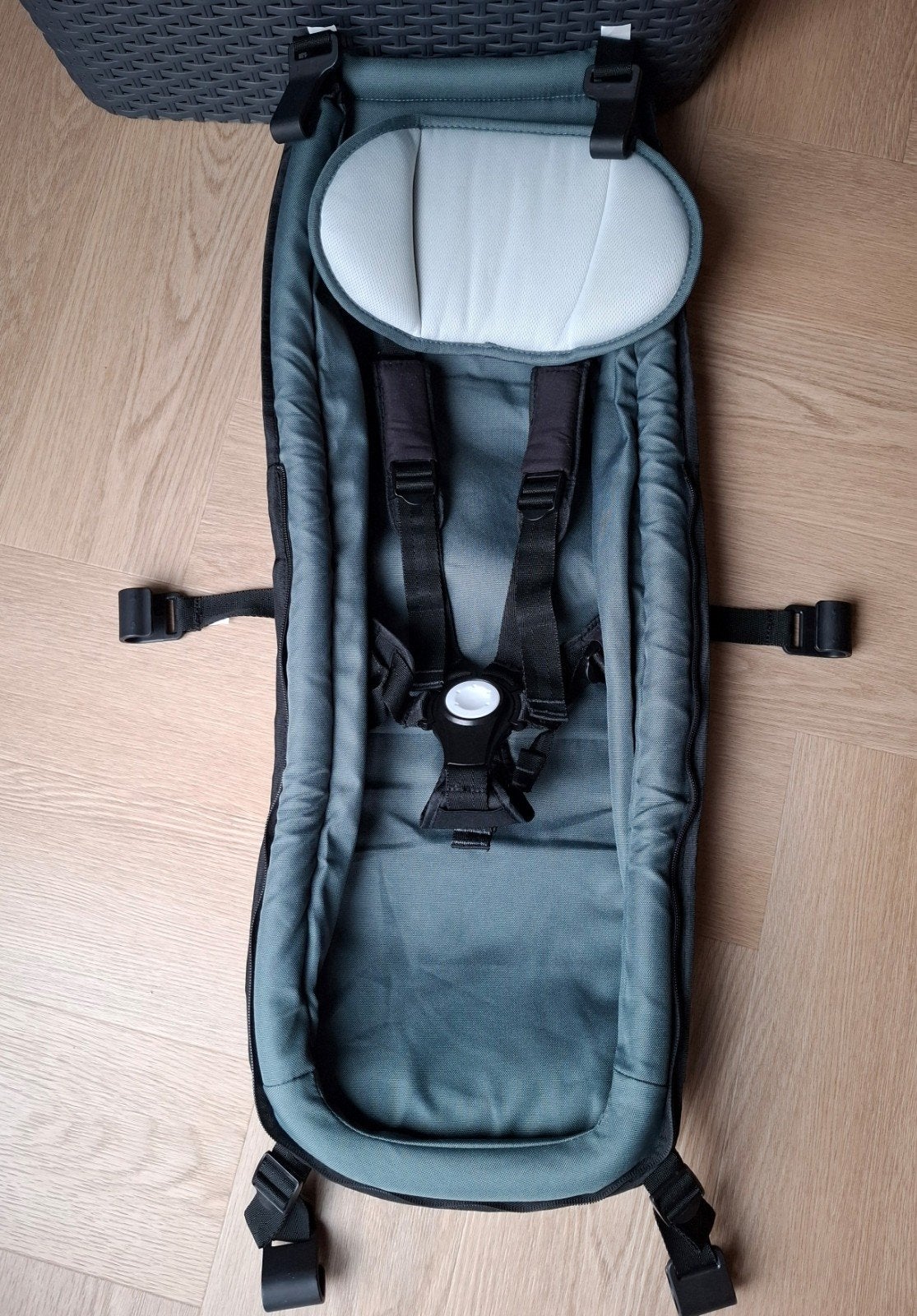 Babyzitje voor Croozer fietskar - Graphite Blue, Overige methoden, Ophalen of Verzenden, Zo goed als nieuw, 0 t/m 10 kg
