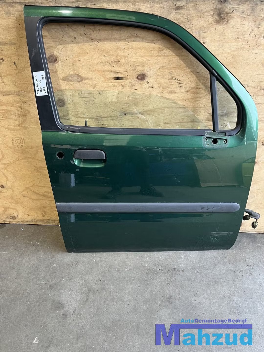 OPEL AGILA A GROEN Z369 Rechter rechts voor deur portier, Gebruikt, Deur, Opel Automobile GmbH, Ophalen of Verzenden