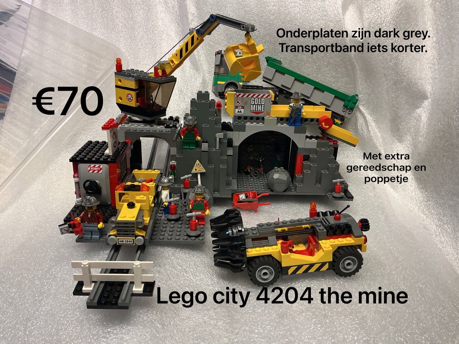 Lego City 4204 The Mine - Complete set met extra's, City, Lego, Ophalen of Verzenden, Zo goed als nieuw