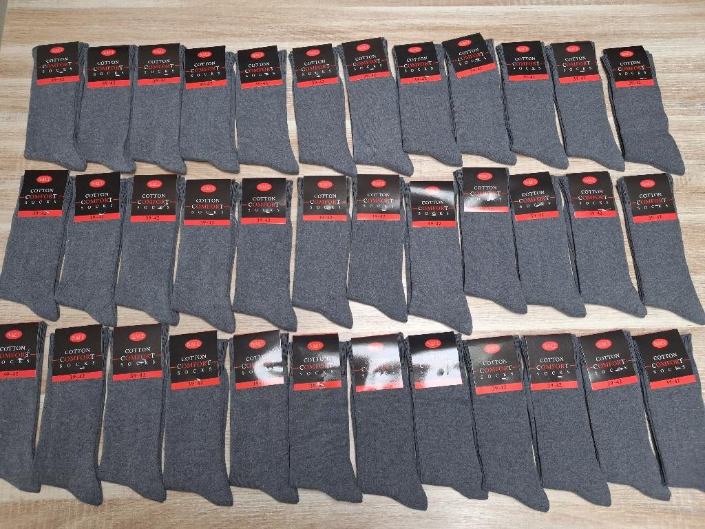 Nieuw! Mooie midden grijze sokken maat 39/42, Overige kleuren, Nieuw, Naft, Ophalen of Verzenden