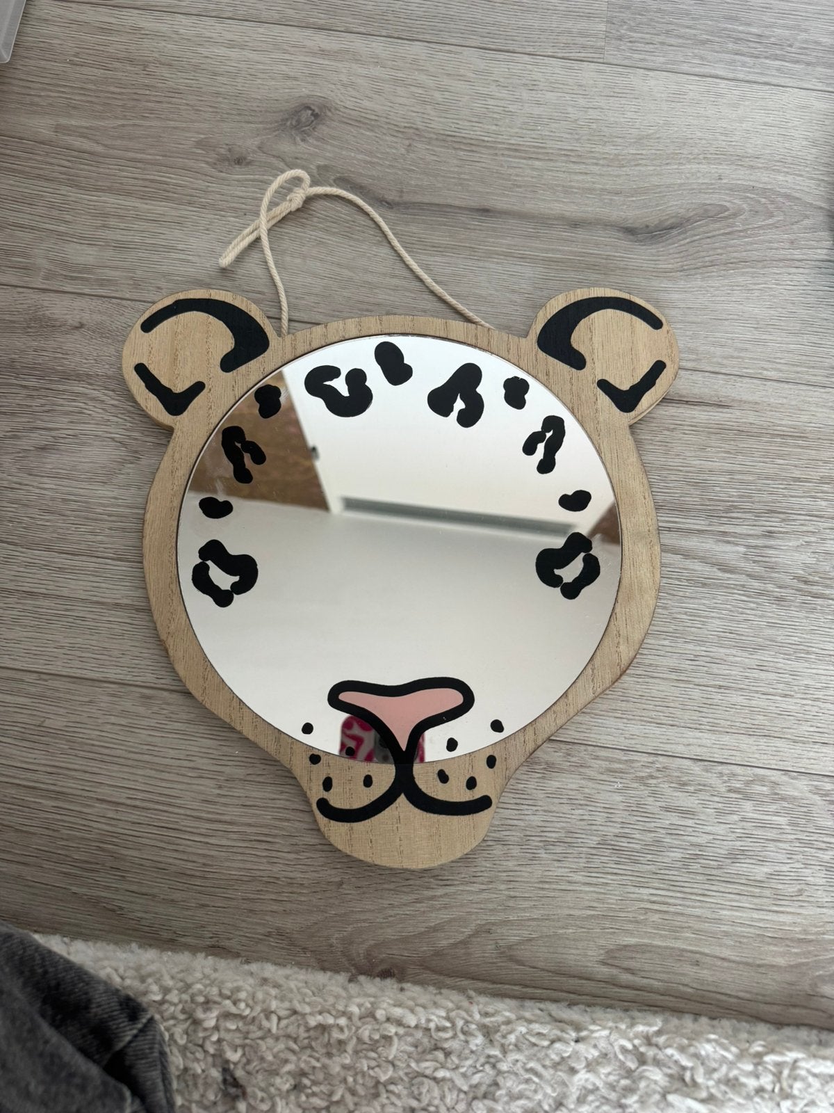 Spiegel leeuw kinderkamer, Ophalen, Zo goed als nieuw, Spiegel