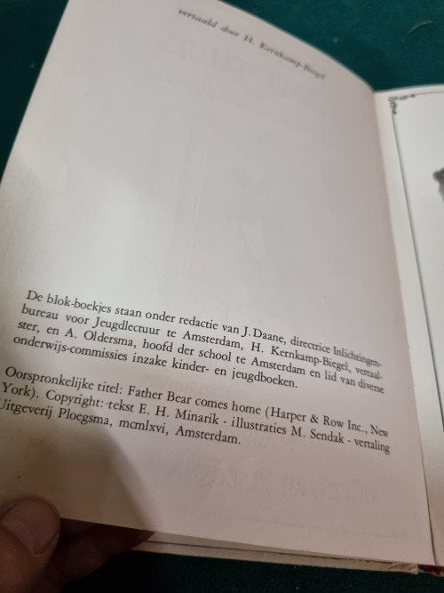 boekje papa beer komt thuis, Ophalen of Verzenden