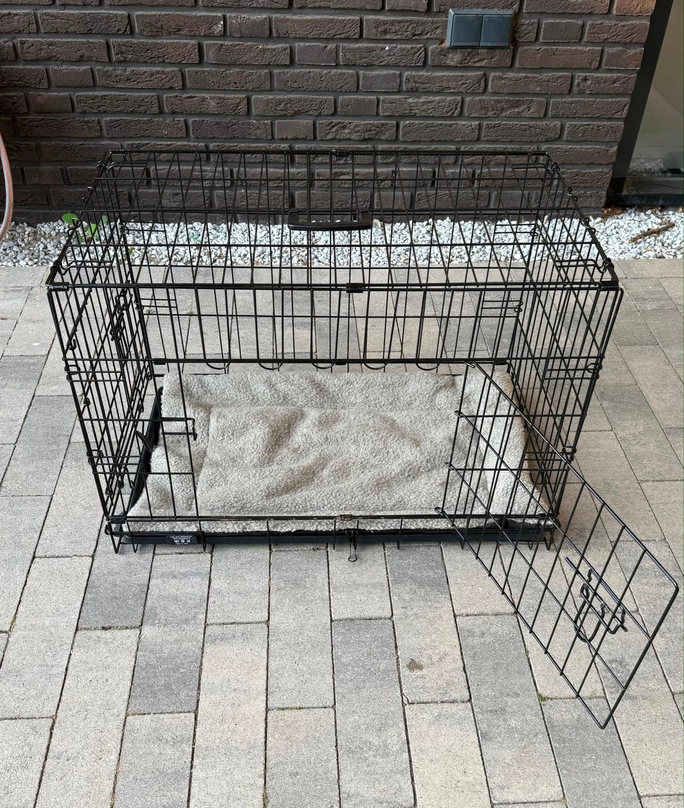 Opvouwbare hondenbench maat m 50hg x 75brd x 46, Dieren en Toebehoren, Ophalen, Gebruikt