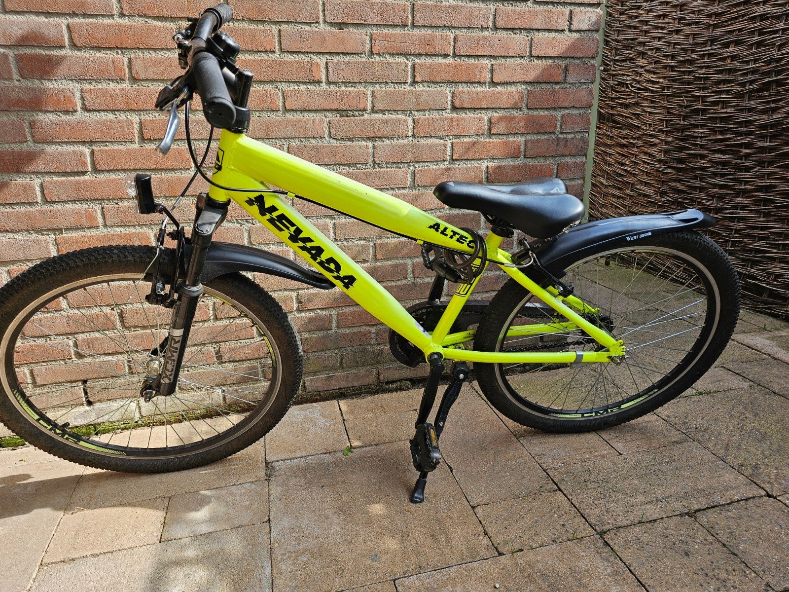 Altec Mountainbike Neon Geel 24 inch- Perfecte Staat!, Hardtail, Velgrem, Zo goed als nieuw, Ophalen