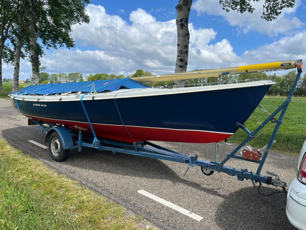 Dino fabrieks trailer boor Randmeer en andere kiel zeilboten, Watersport en Boten, Ophalen, Gebruikt, Randmeer