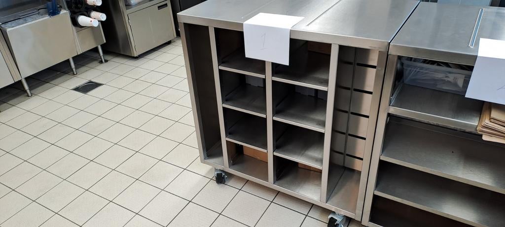 Diverze RVS Werktafels met opbergvakken, Doe-het-zelf en Verbouw, Werkbanken, Ophalen of Verzenden