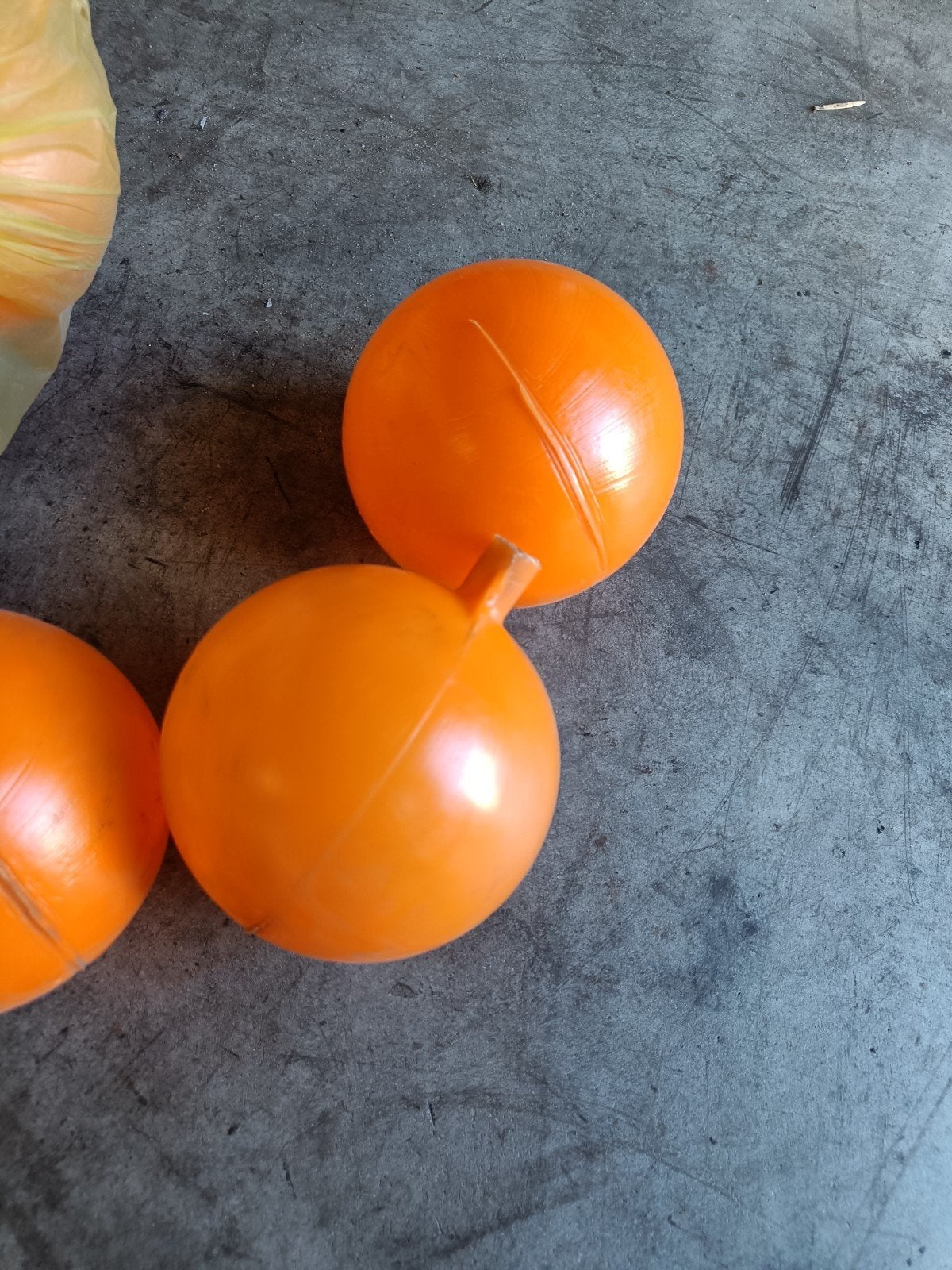 Oranje kunststof vlotter ballen -, Ophalen of Verzenden, Nieuw