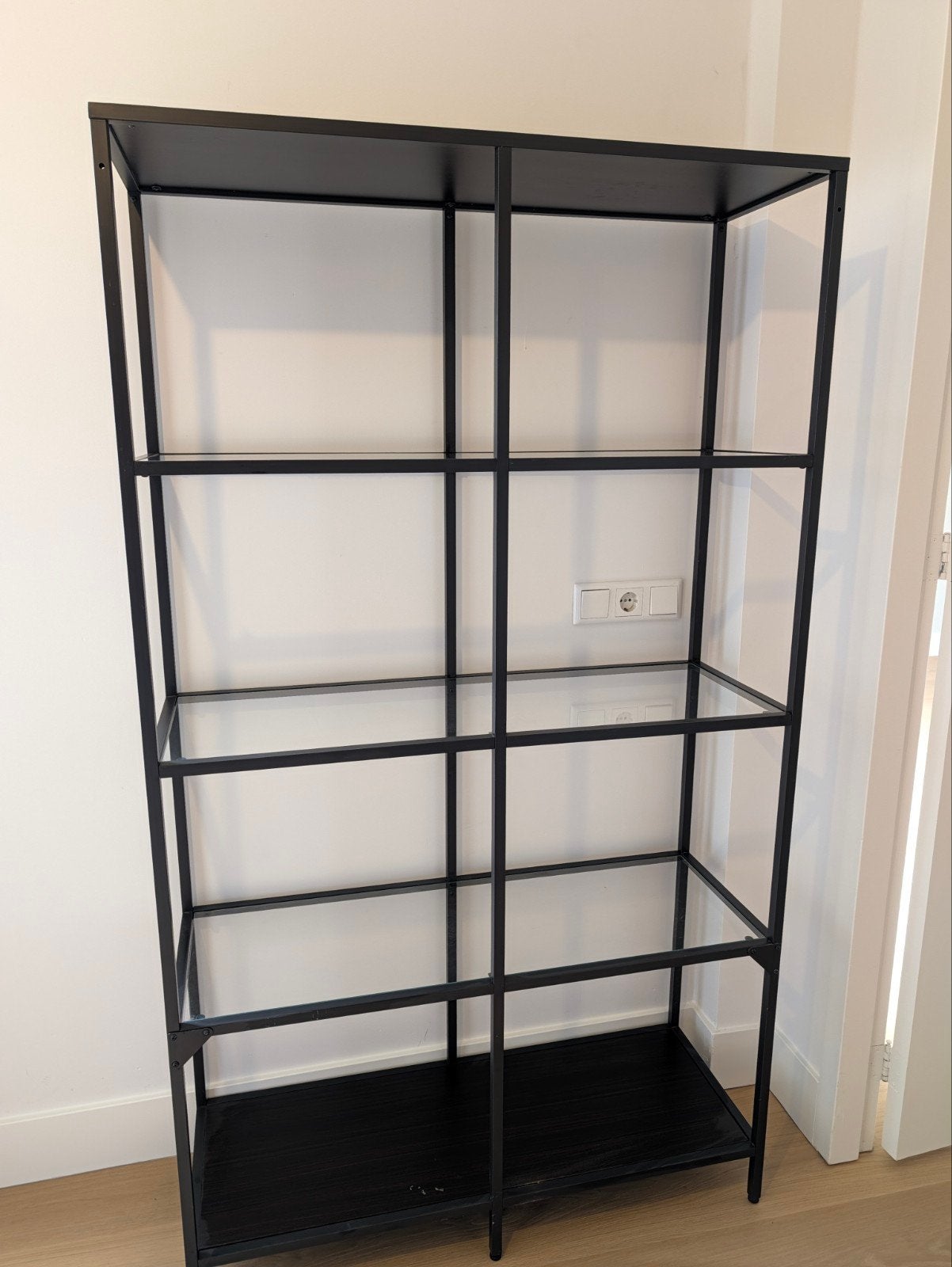 Ikea Vittsjö glazen kast - 100x175 cm, Ophalen, Met plank(en), Gebruikt, 100 tot 150 cm